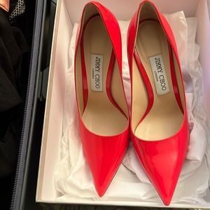 LIKE NEW Jimmy Choo red "Love" Size 37